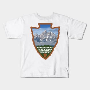 Grand Teton National Park arrowhead Kids T-Shirt